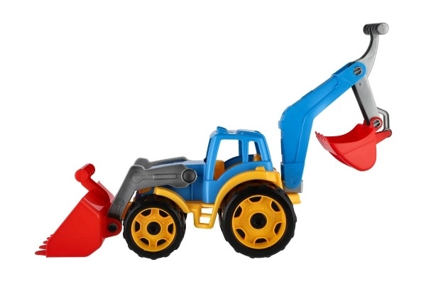 Traktor z łyżką i koparką