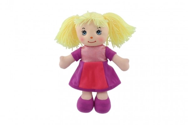 Lalka Culinka szmaciana z blond włoskami tkaninowa 32cm 0m+