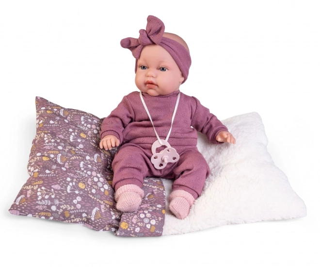 Antonio Juan 70356 TONETA - realistyczna lalka niemowlę ze dźwiękami i miękkim materiałowym ciałem - 34 cm