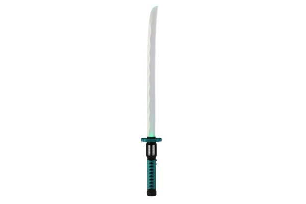 Świecący plastikowy miecz samurajski 73 cm