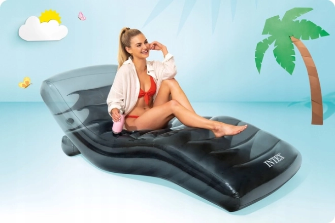 56875EU Intex Szara dmuchana leżanka