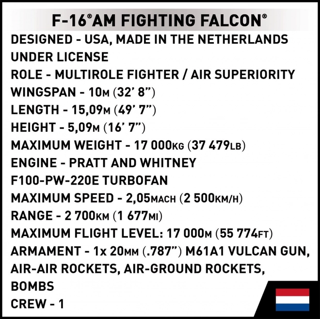 Zestaw konstrukcyjny F-16 AM Fighting Falcon