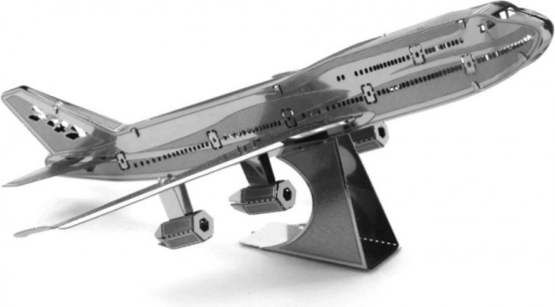 METAL EARTH 3D puzzle Samolot pasażerski Boeing 747