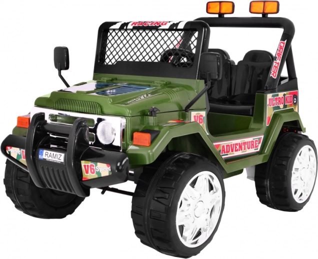 terenowe dziecięce auto elektryczne Raptor Drifter zielone z pilotem