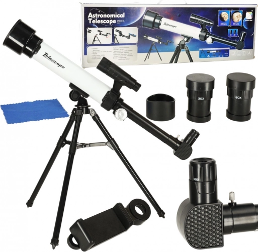 Dziecięcy teleskop astronomiczny ze statywem i kompasem