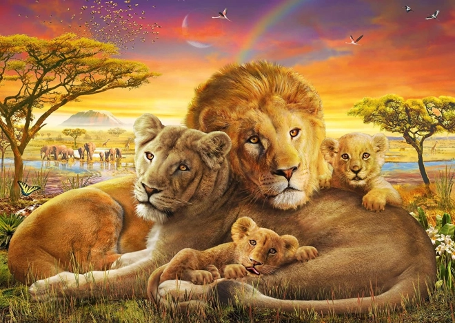 Puzzle Przytulające lwy 1000 kawałków
