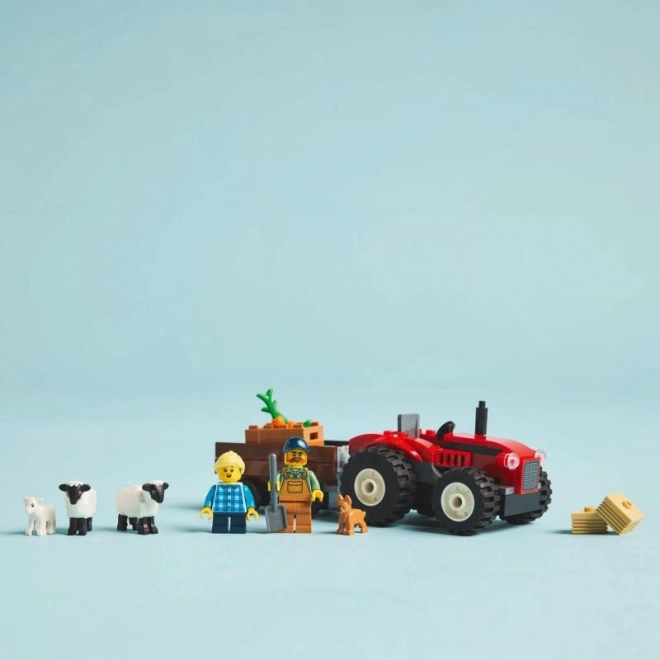LEGO® City 60461 Czerwony traktor z przyczepą i owcami