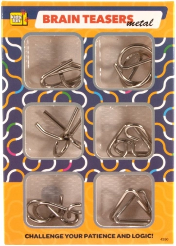 Zestaw metalowych łamigłówek