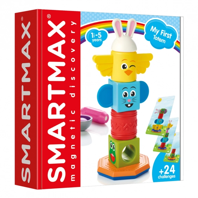 Magnetyczna konstrukcja SmartMax Mój pierwszy totem - 8 elementów