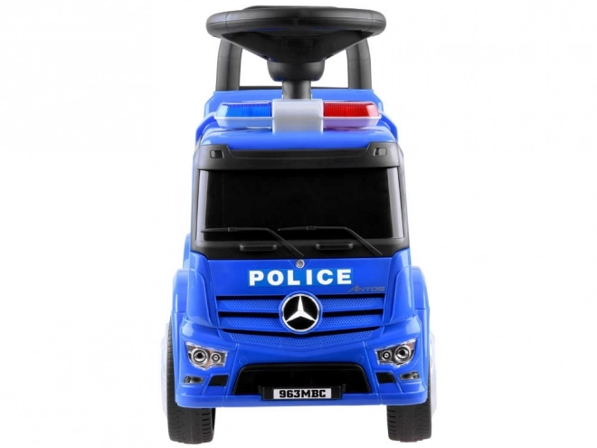 Dziecięce jeździk z dźwiękiem Mercedes Antos POLICE niebieski