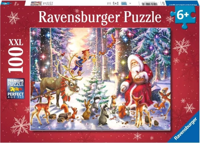 Puzzle Święta w lesie XXL 100 elementów