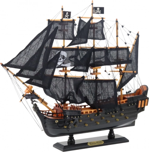 Dekoracyjny model statku Czarna Perła 49x43 cm