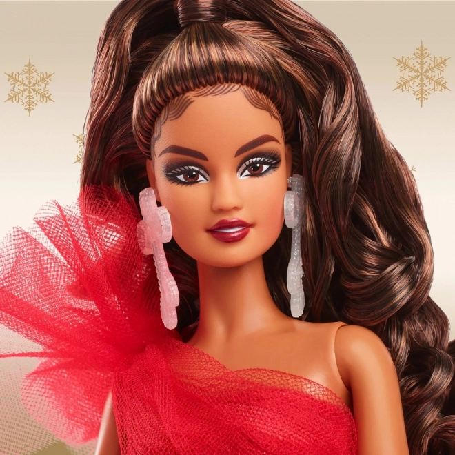 Brunetka Barbie na Święta