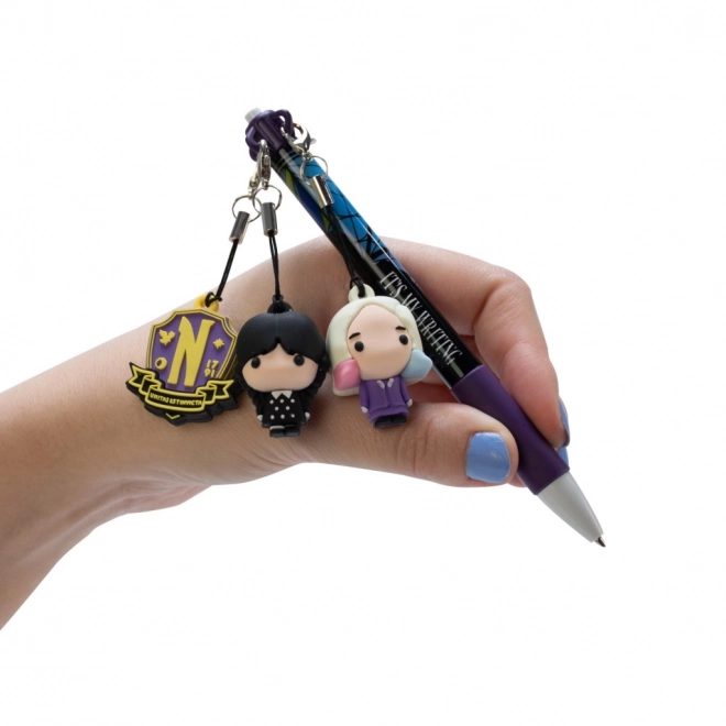 Długopis z zawieszką Mini Pen Pals Wednesday