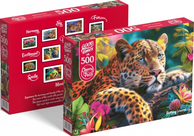 Puzzle Leżący lampart 500 elementów