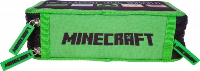 Szkolny piórnik Minecraft Alex i Steve trzywarstwowy