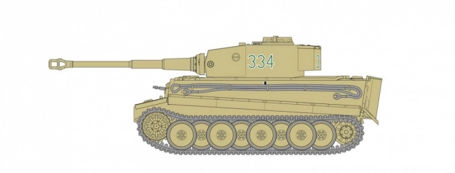 Plastikowy model Tiger I w małym zestawie