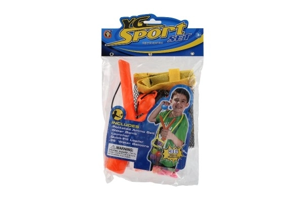 Proca z balonami wodnymi 36szt. plastik 14x19cm 2 kolory w woreczku