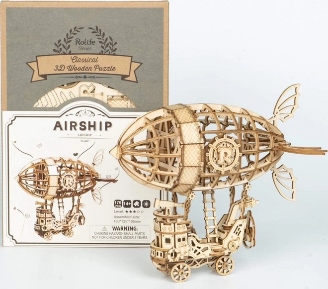 Sterowiec - 3D drewniane puzzle