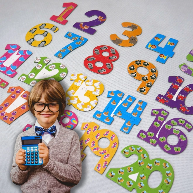Puzzle dla najmłodszych - cyfry