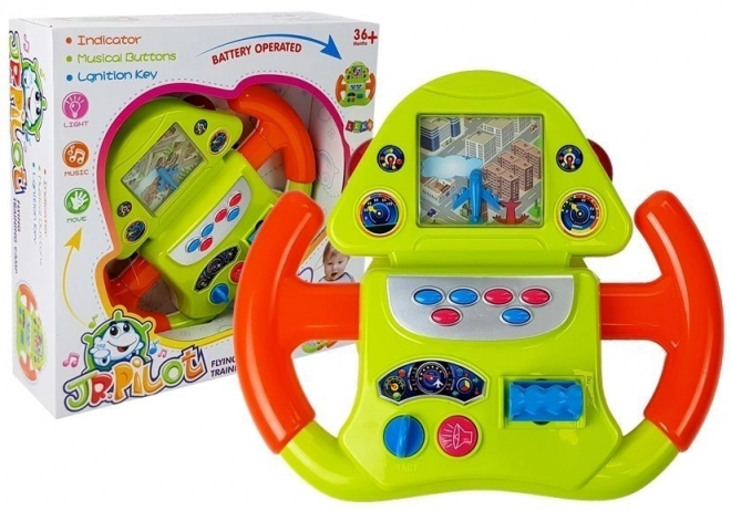 Interaktywny symulator lotów z efektami dźwiękowymi i świetlnymi