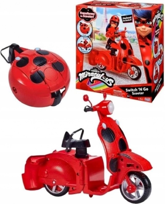 Miraculous – zestaw skuter i lalka Lucky Charm