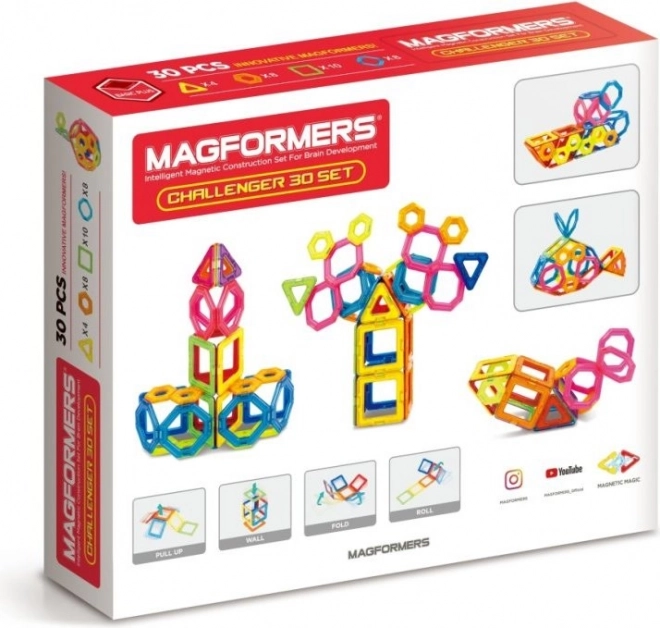 Magnetyczne klocki Challenger 30 sztuk