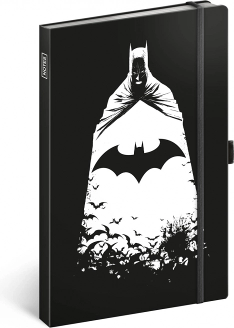 notes BATMAN z elastyczną gumką i uchwytem na długopis