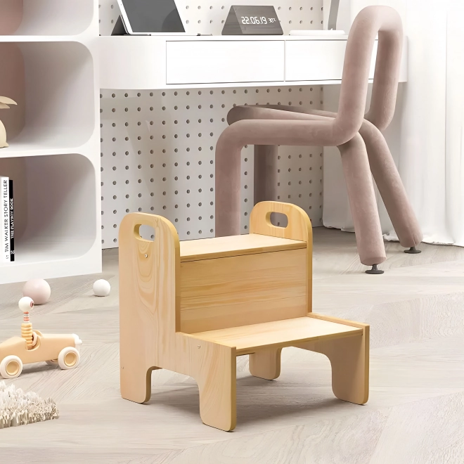 Pomocnik kuchenny Dziecięce schody z sklejki ECOTOYS