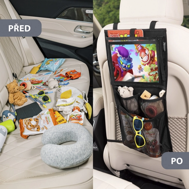 Organizer na siedzenie + kieszeń na tablet i zabawki