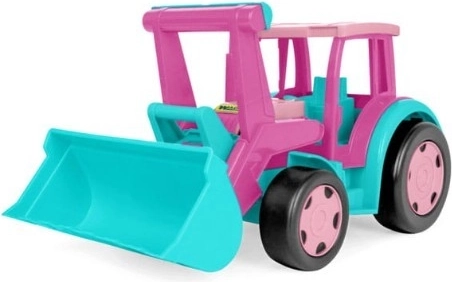 Gigant traktor–ładowarka różowy 60 cm