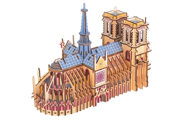 Woodcraft Drewniane 3D puzzle Katedra Notre-Dame