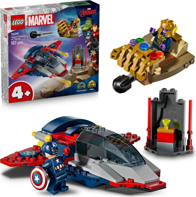 lego marvel kapitan ameryka vs thanos zestaw konstrukcyjny dla dzieci 4+