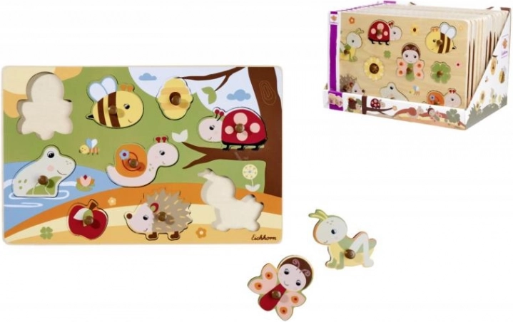 Drewniane puzzle 9 elementów – 28 × 18 cm