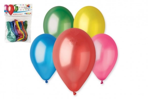 Metalowe balony do nadmuchania - 10 sztuk