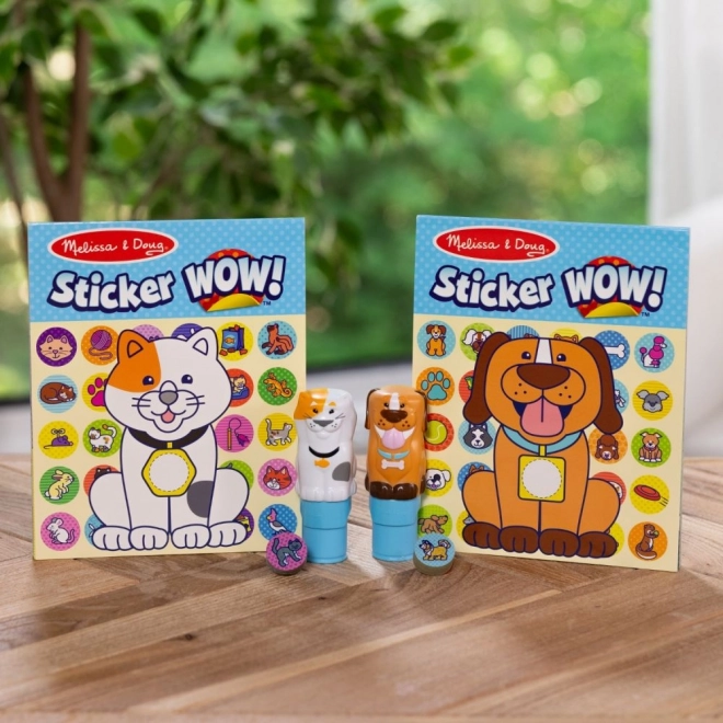 Naklejka WOW! Podwójny pakiet z naklejkami - Pies i Kot (900 naklejek)