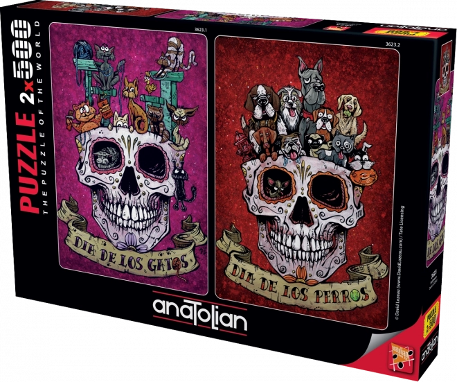 Puzzle Halloween 2×500 elementów ANATOLIAN