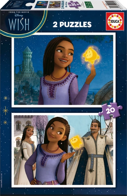 Educa puzzle Życzenia 2×20 elementów