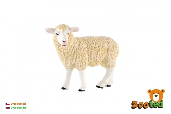 Plastowa figurka owcy domowej 8cm
