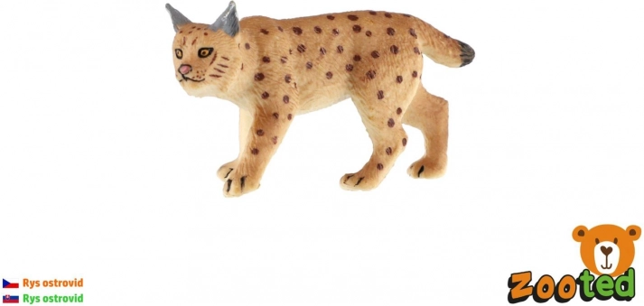 plastikowa figurka rysia euroazjatyckiego 8 cm