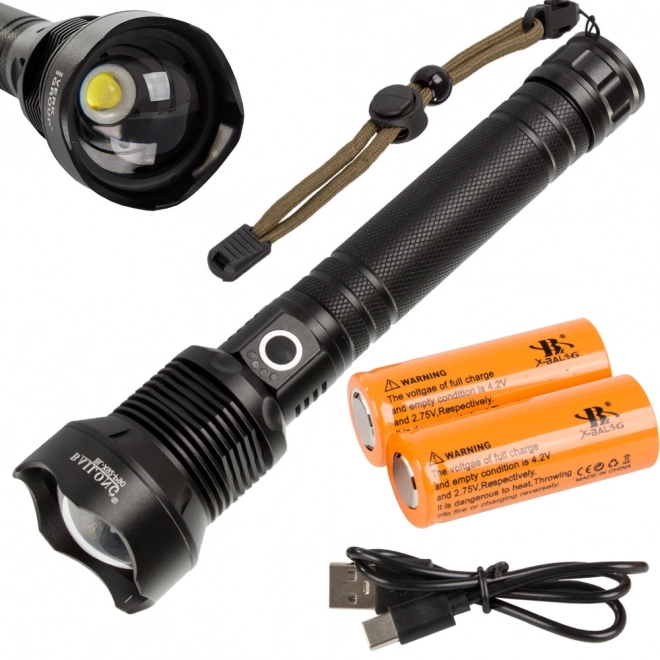 Wojskowa taktyczna latarka z Cree LED XHP90 Zoom Balong