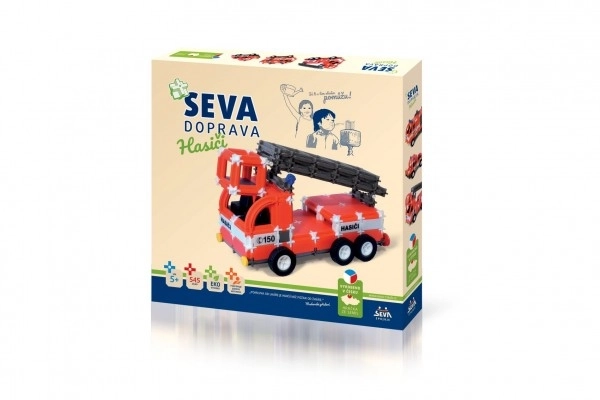 Zestaw SEVA TRANSPORT Strażacy plastik 545 elementów w pudełku 35x33x5cm
