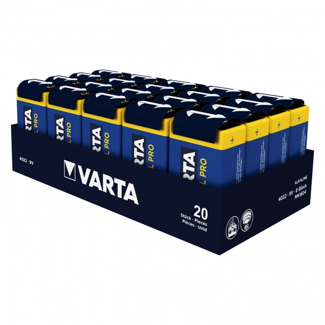 9V alkaliczna bateria Varta Industrial Pro 6LR61 - 1 sztuka