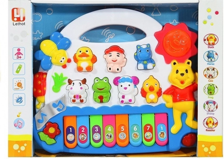 Baby Piano - Dźwięki zwierząt 2 kolory