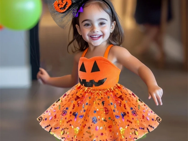 Halloweenowy kostium z opaską i tiulową spódniczką