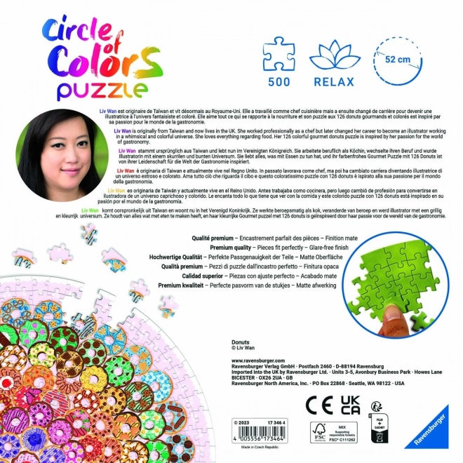 Puzzle Donuty 500 sztuk Ravensburger