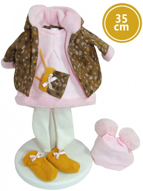 Llorens 535S SARA - realistyczna lalka z miękkim materiałowym ciałem - 35 cm