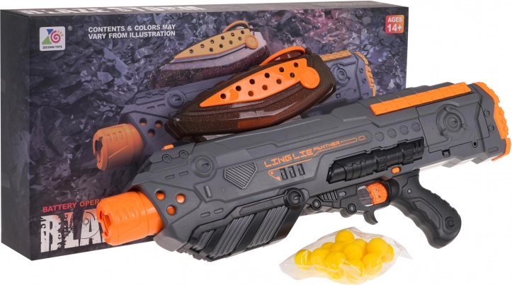 Półautomatyczny pistolet BLAZE STORM na piankowe kulki, szary