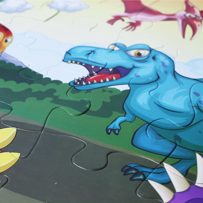 Podłogowe puzzle Dinozaury maxi