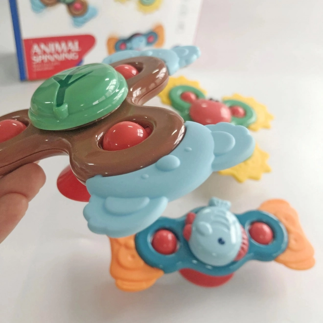 Woopie dziecięcy edukacyjny sensoryczny spiner 3w1 w kolorowym wykonaniu